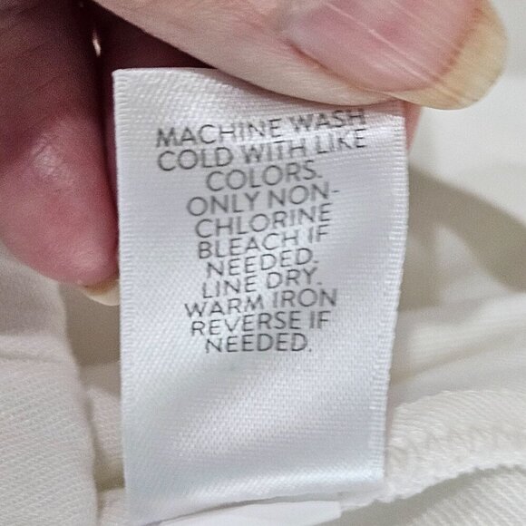 J.Jill Linen Stretch Capris Pedal Pusher Pants Small Petite White - Picture 5 of 11